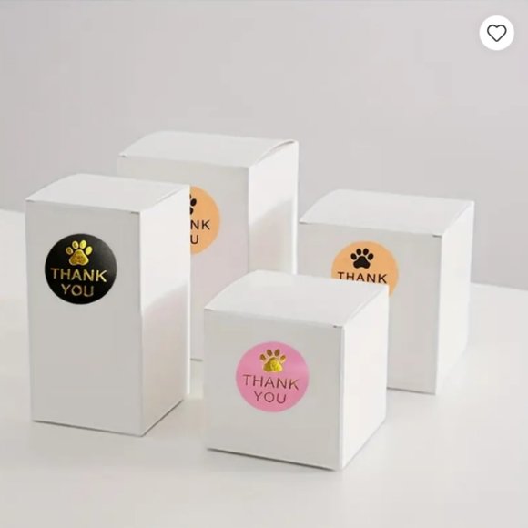 Thank you Stickers - Paw Prints - PINK - 500 pcs - NWT - Picture 2 of 2